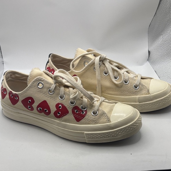 Converse All Stars Shoes - Converse CT All Star 70 Ox Comme des Garcons PLAY Multi-Heart White SZ M7/W9